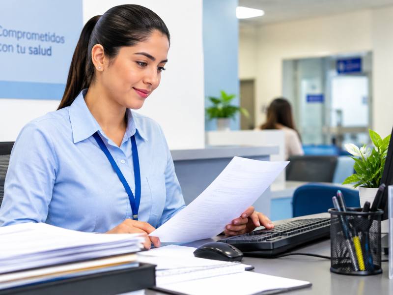 auxiliar administrativo en salud
